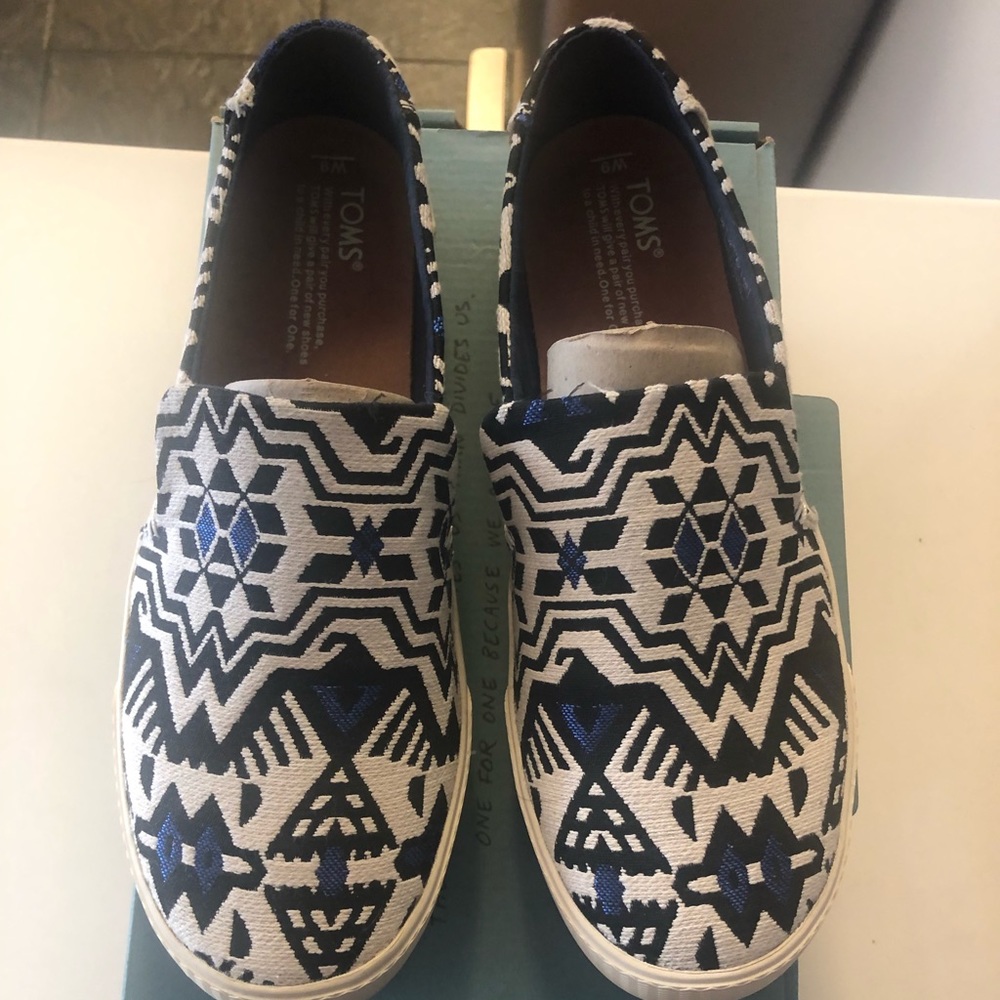 Tom’s sunset slip ons